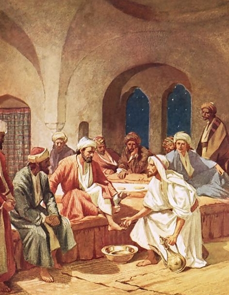 clipart of jesus washing the disciples feet - photo #48