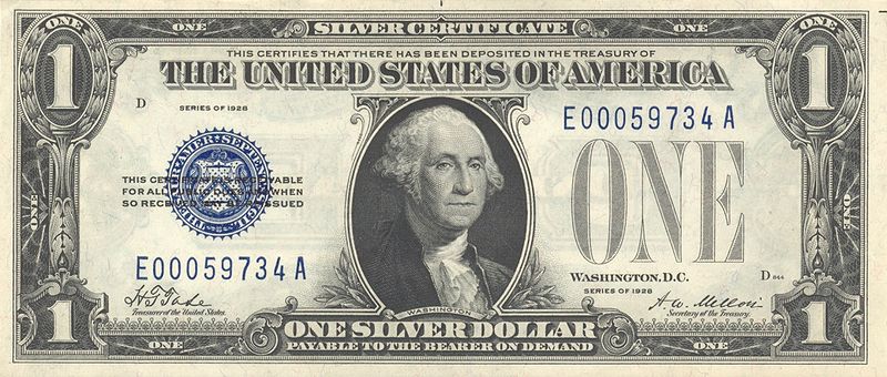 File:US 1 Dollar 1928 Silver Certificate 001.jpg - The Work of God\u0026#39;s ...